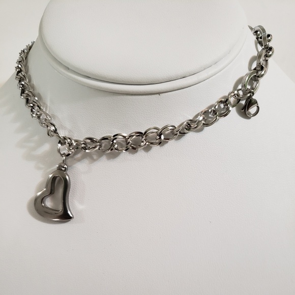 Stainless Steel Multi-Layer Heart ❤️ Bracelet - Picture 3 of 4